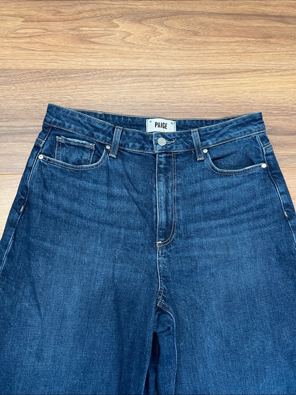 Paige Wide Leg Harper Jeans in Gracie Lou Size 30 - Picture 6 of 14